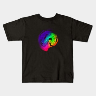 whirl rainbow Kids T-Shirt